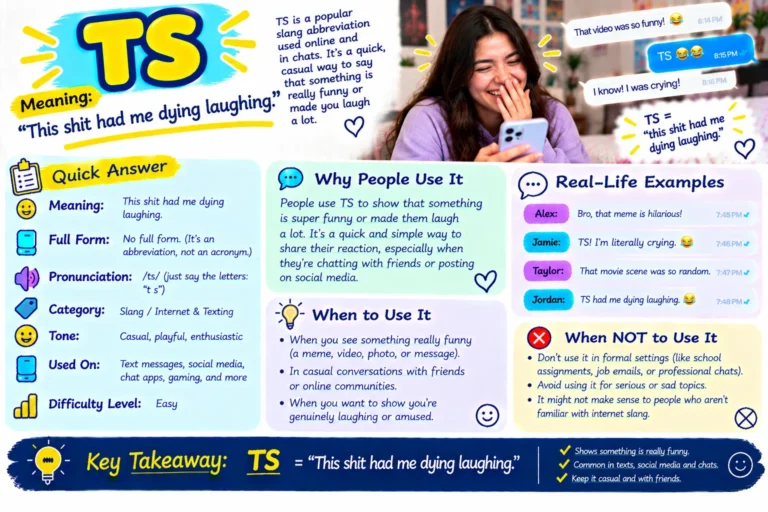 TS Meaning in Text