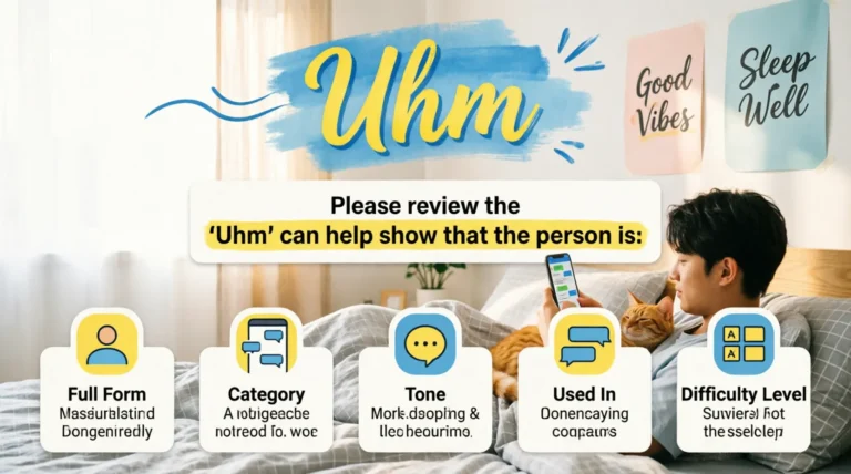 Uhm Meaning in Text